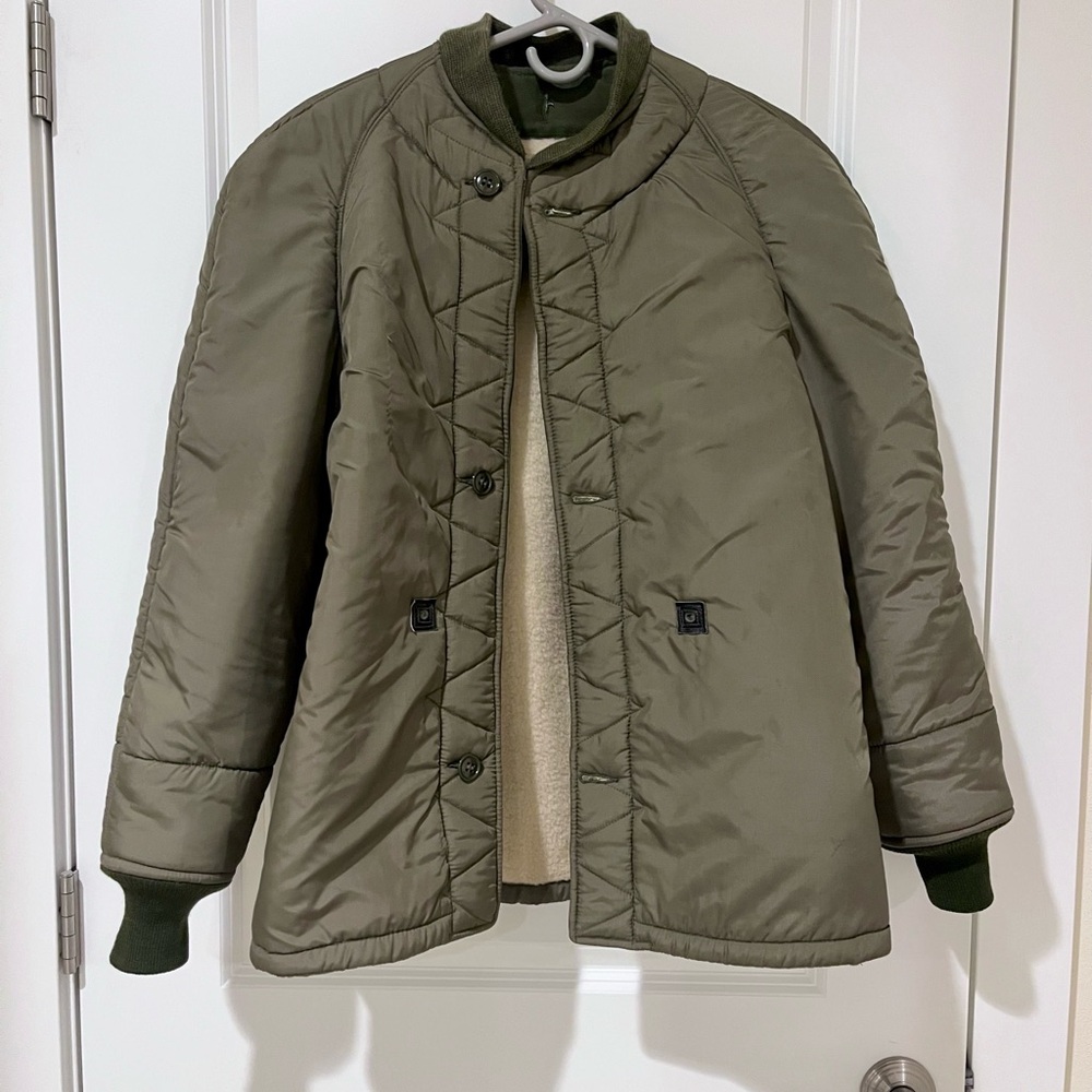 Vintage Reworked Military Army Liner Jacket USAF Rare